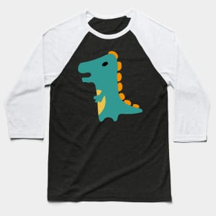 Dinosaurs vector in cartoon style. Colour  cute baby Baseball T-Shirt